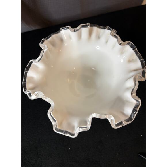 Fenton Silver Crest Spanish Lace Candy Compote Dish - Picture 2 of 5